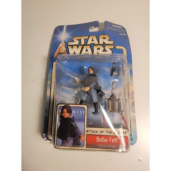 2002 Hasbro Star Wars Attack of the Clones ATOC Boba Fett Kamino Escape #07 - Picture 1 of 8